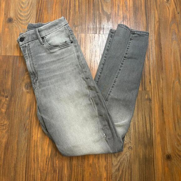 Mother The Looker High-Rise Stretchy Skinny Jeans Gray Color– Size 32 - Picture 1 of 8